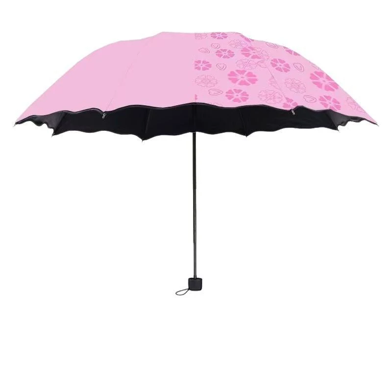 Folding Umbrella 3 Section Blooming UV Custom Logo 071