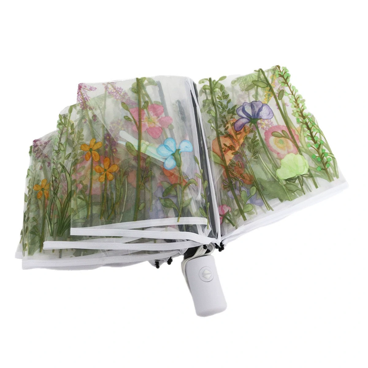 Folding Umbrella Clear Straight Auto 452