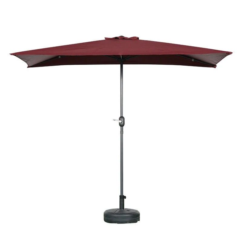 Garden Umbrella Rectangle Half Cantilever Outdoor 078