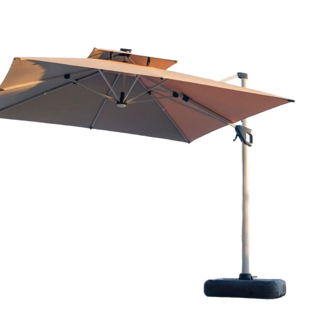 Garden Umbrella Venetian Cantilever Solar LED Outdoor 316