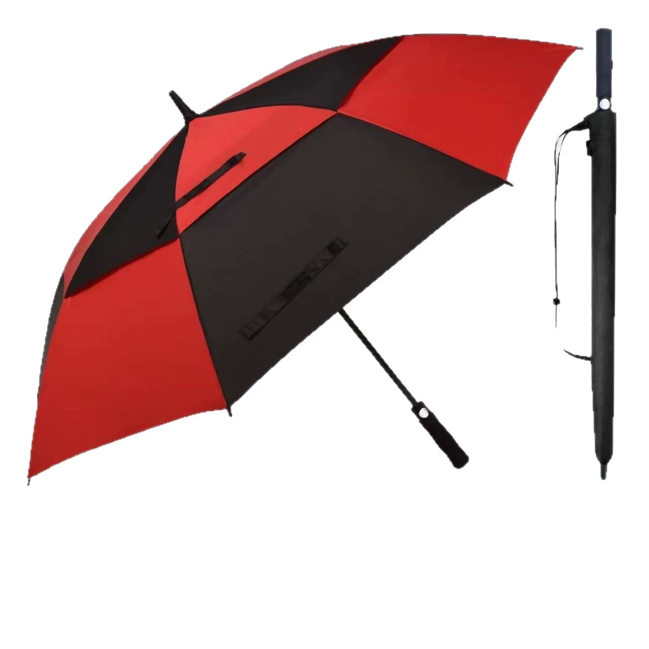 Golf Umbrella 30 Inch Double Layer Fiber Heavy Duty 887