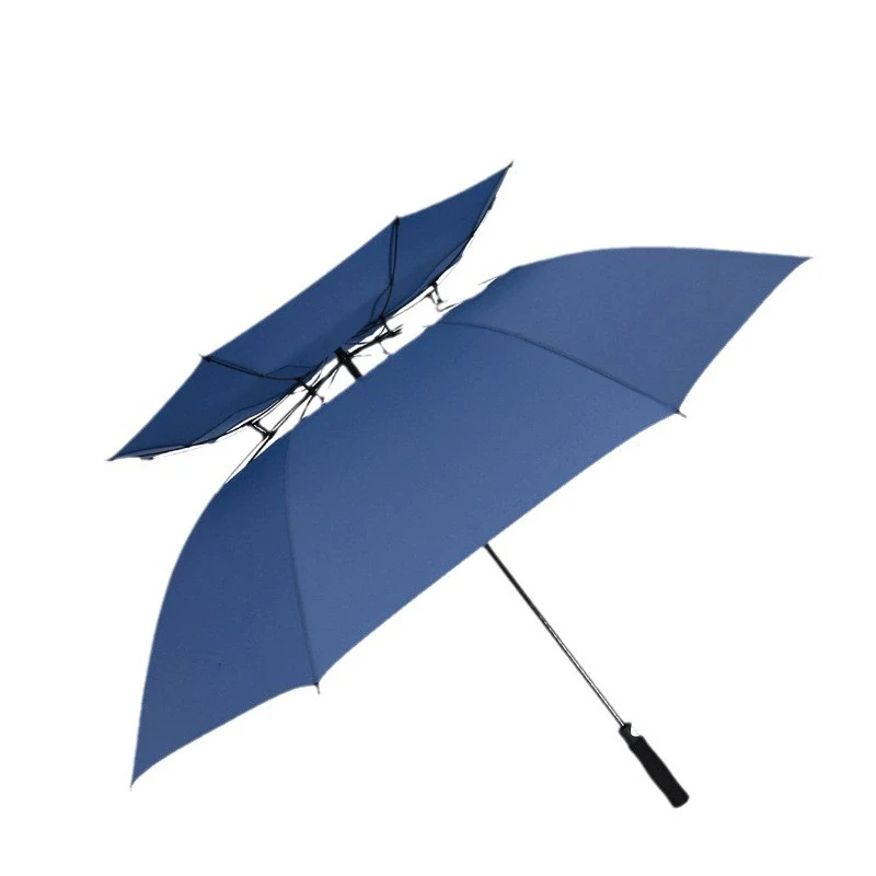 Golf Umbrella Auto Double Layer Heavy Duty Custom Logo 066