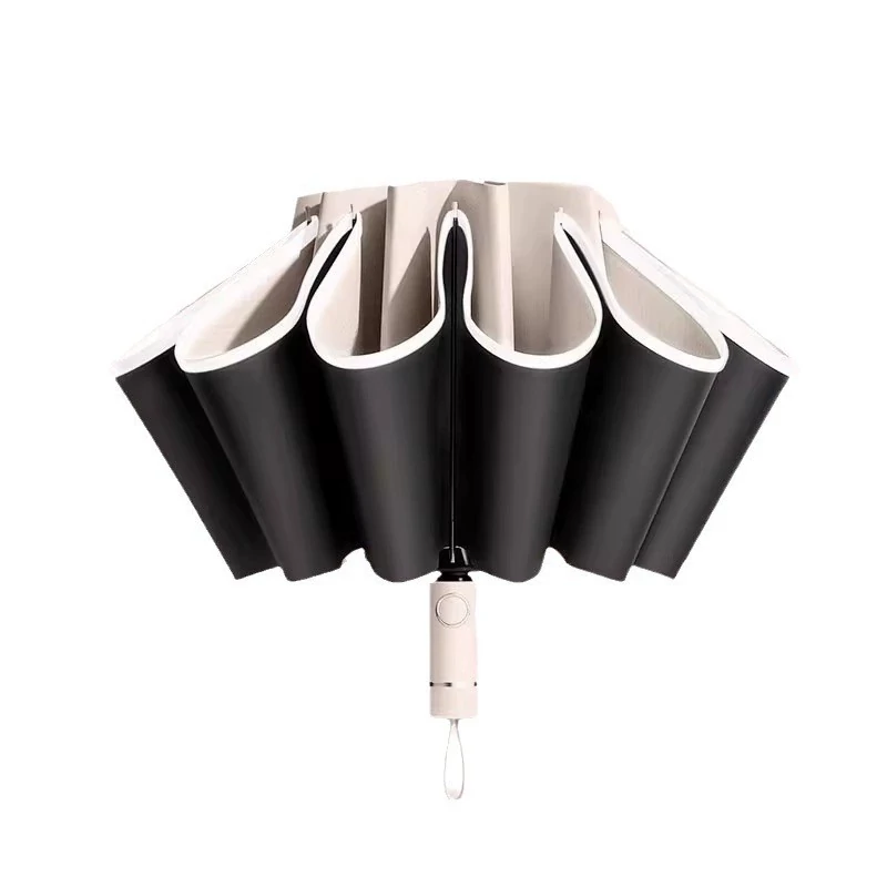 Golf Umbrella Auto Reverse Inverted Folding UV Double Layer Heavy Duty Custom Logo 841