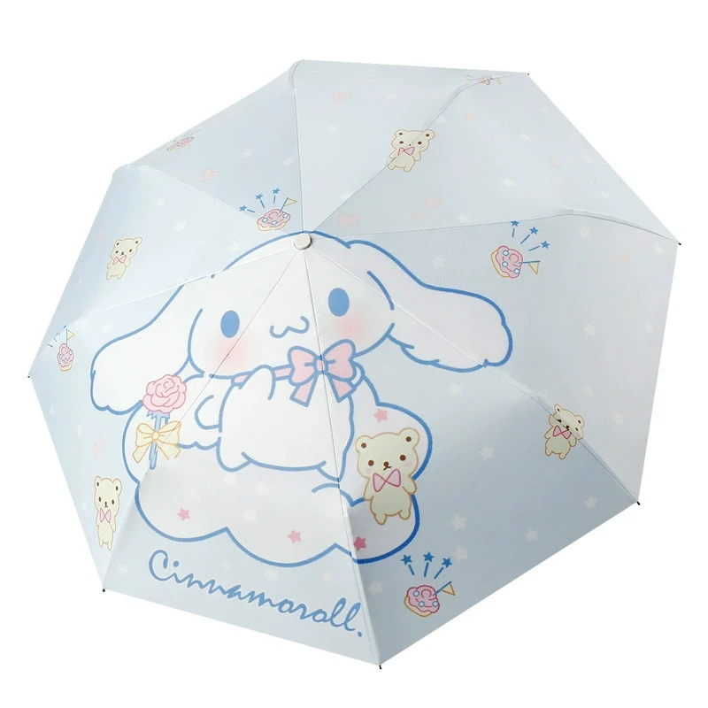 Kids Umbrella Auto Anti Rebound UV Cartoon Folding 034