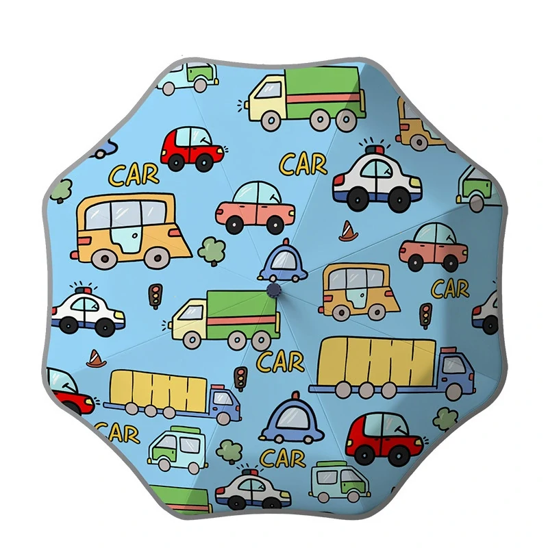 Kids Umbrella Auto Cartoon Custom Logo 001