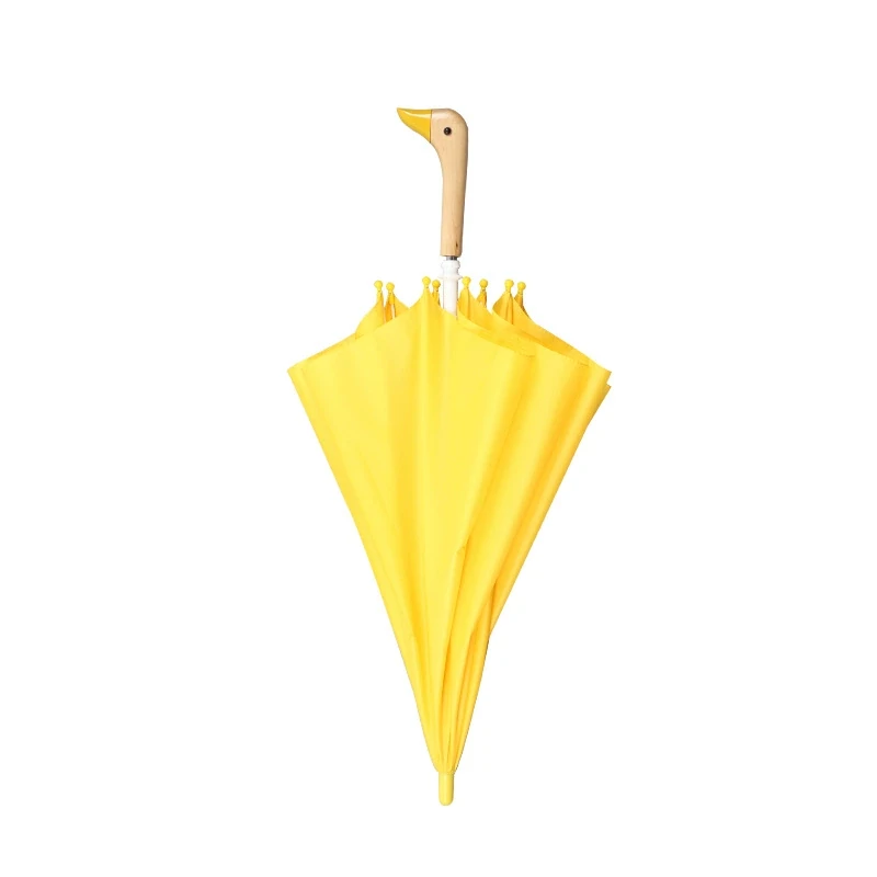 Kids Umbrella Auto Cartoon Duck Handle Straight 149