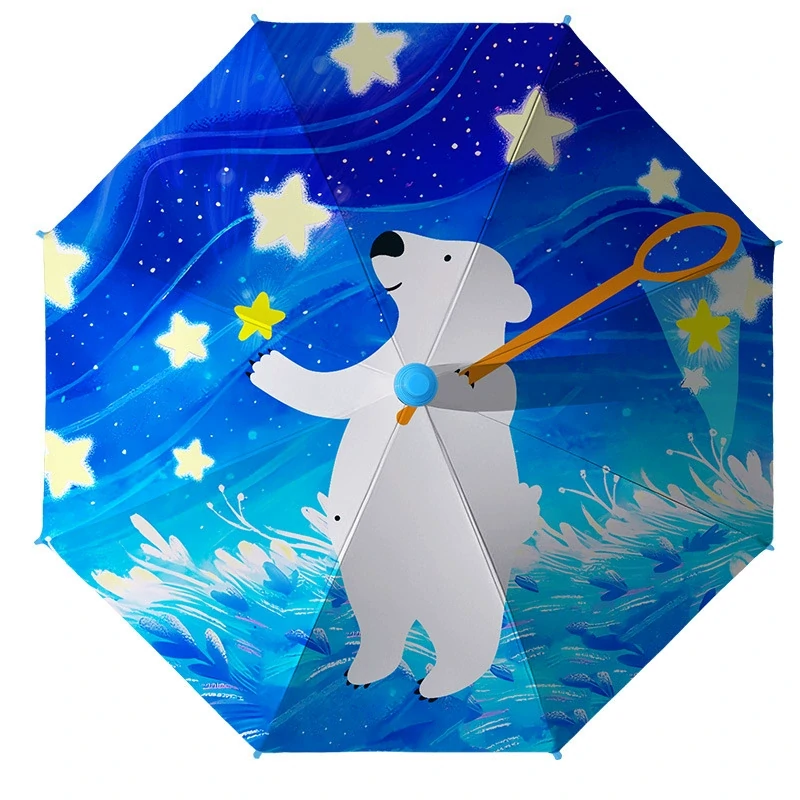 Kids Umbrella Auto Cartoon UV 354