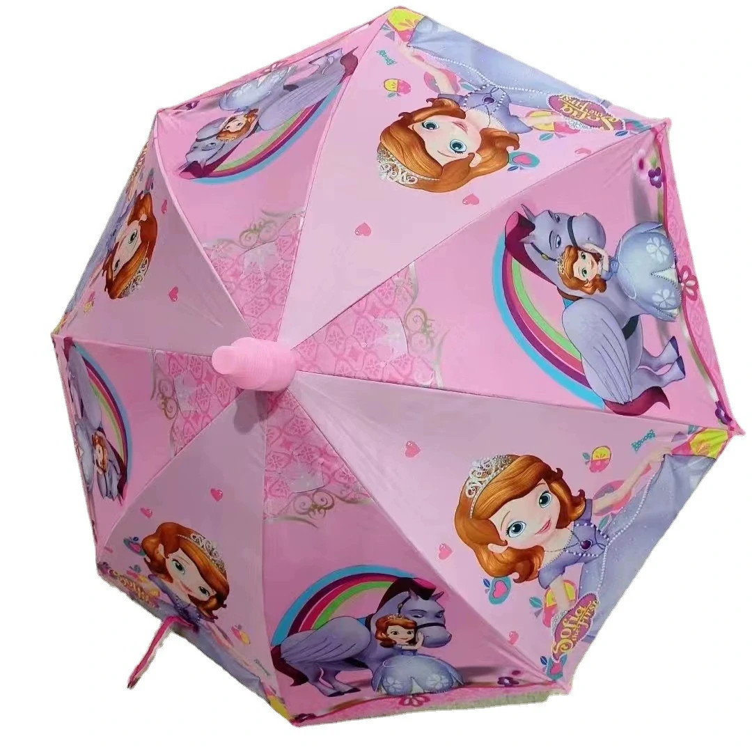 Kids Umbrella Auto UV Cartoon 293