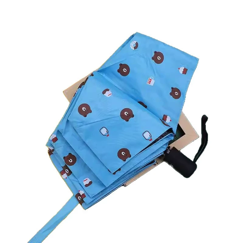 Kids Umbrella Auto UV Cartoon Compact 258
