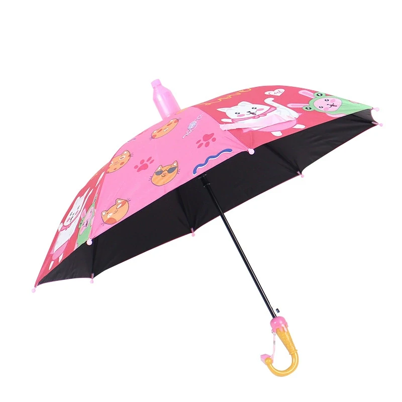 Kids Umbrella Auto UV Cartoon Long Handle Custom Logo 248