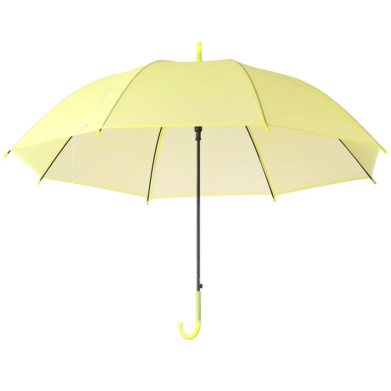 Straight Umbrella Clear Color Coated 048